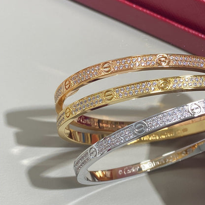 [⭐Lioran]LOVE BRACELET 3.65MM DIAMOND-PAVED