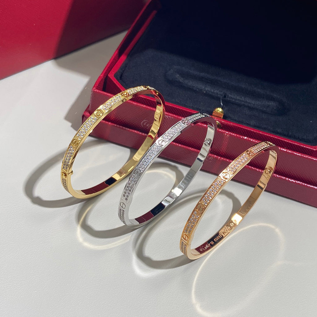 [⭐Lioran]LOVE BRACELET 3.65MM DIAMOND-PAVED
