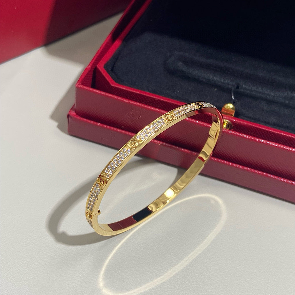 [⭐Lioran]LOVE BRACELET 3.65MM DIAMOND-PAVED