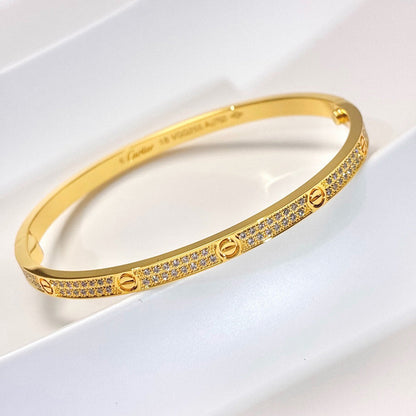 [⭐Lioran]LOVE BRACELET 3.65MM DIAMOND-PAVED