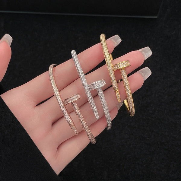 [⭐Lioran]JUSTE BRACELET 3.5MM ALL DIAMONDS
