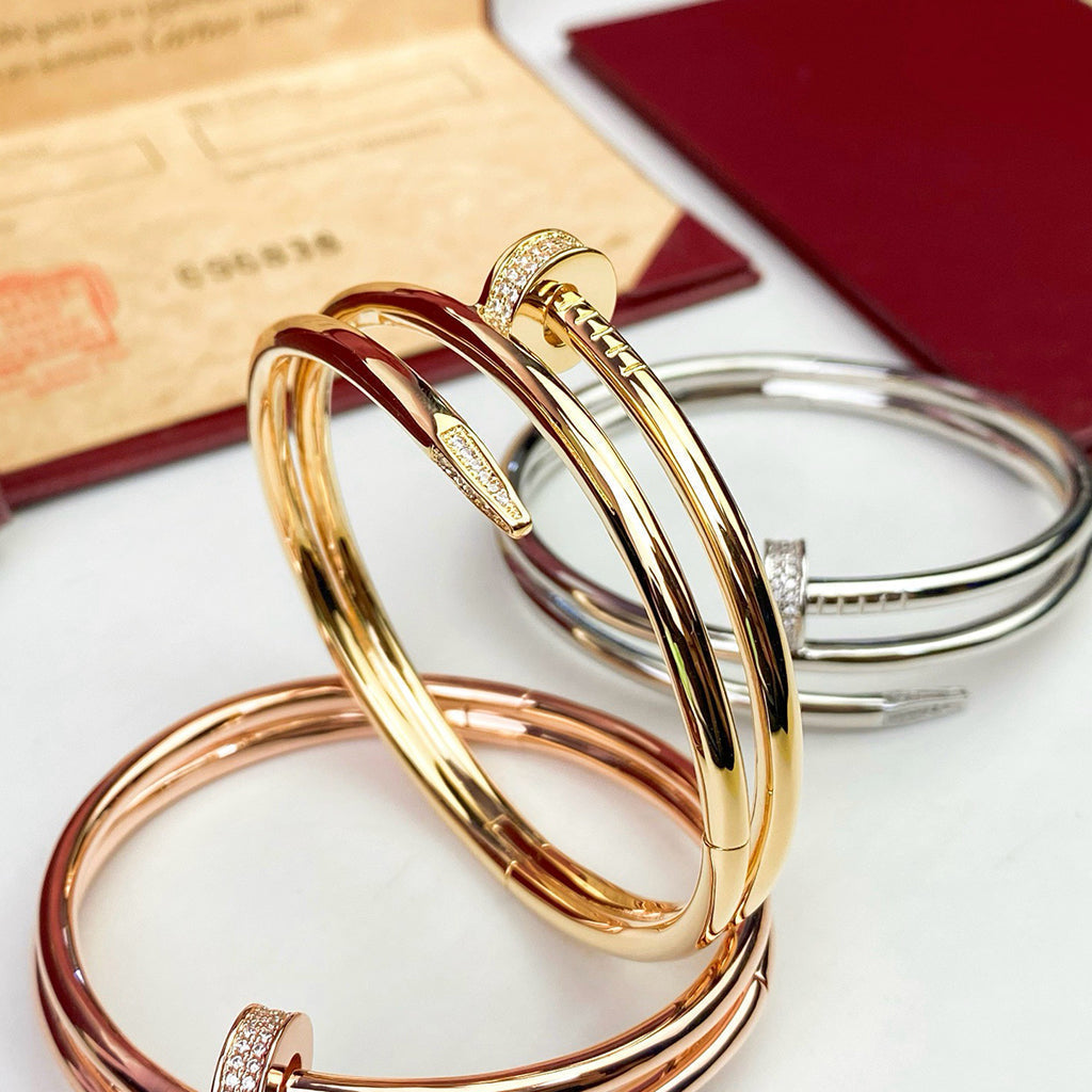 [⭐Lioran]JUSTE BRACELET 3.5MM DOUBLE ROW DIAMOND