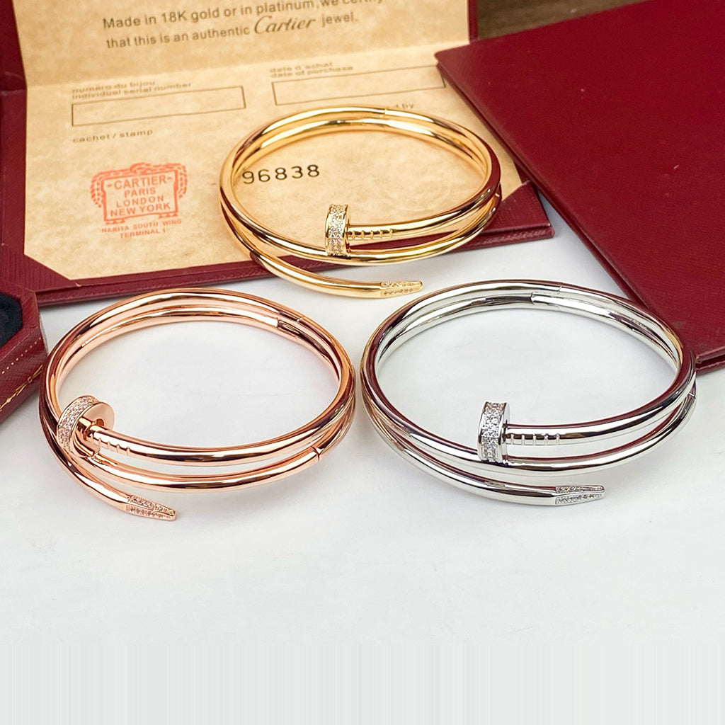 [⭐Lioran]JUSTE BRACELET 3.5MM DOUBLE ROW DIAMOND