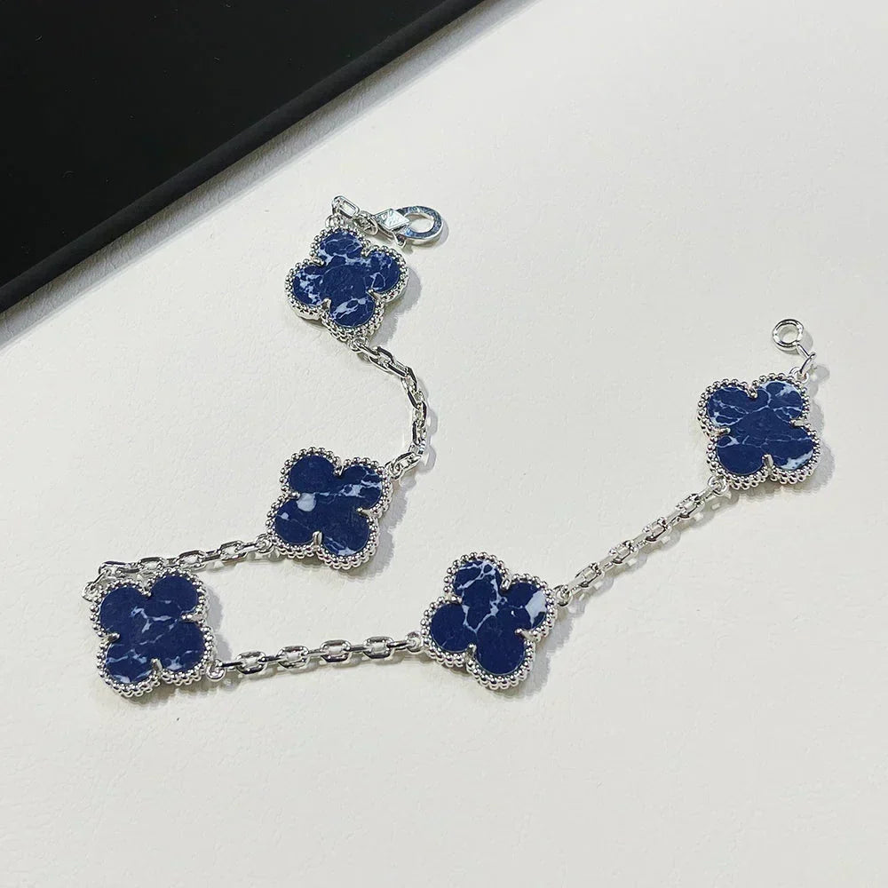 [⭐Lioran]CLOVER 5 MOTIF PIETERSITE BRACELET COLLECTION
