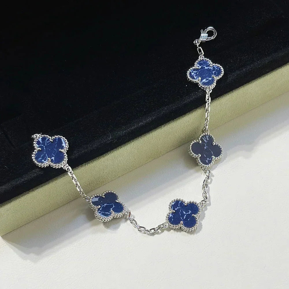 [⭐Lioran]CLOVER 5 MOTIF PIETERSITE BRACELET COLLECTION