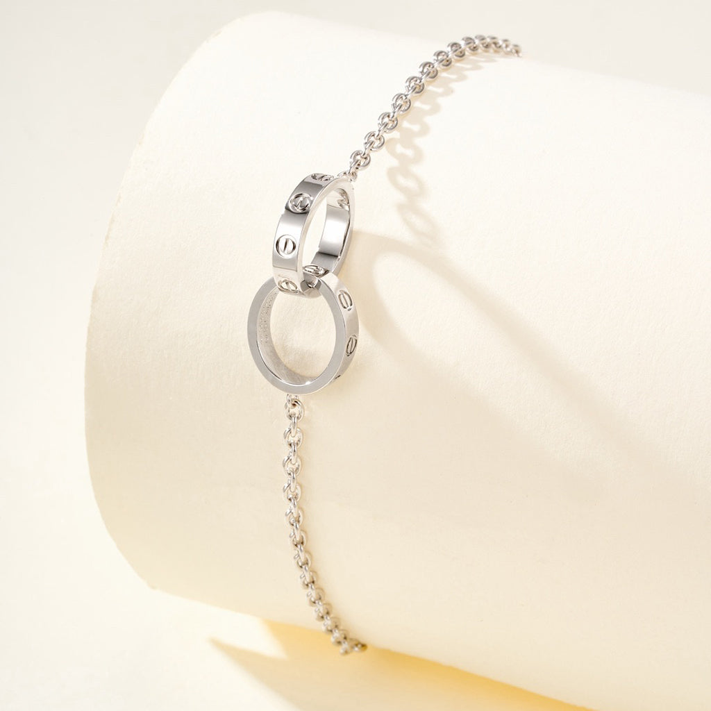 [⭐Lioran]LOVE BRACELET DOUBLE RING