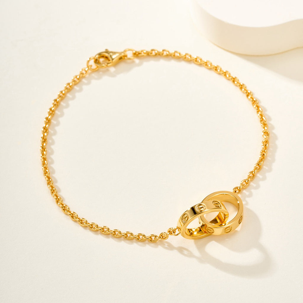 [⭐Lioran]LOVE BRACELET DOUBLE RING