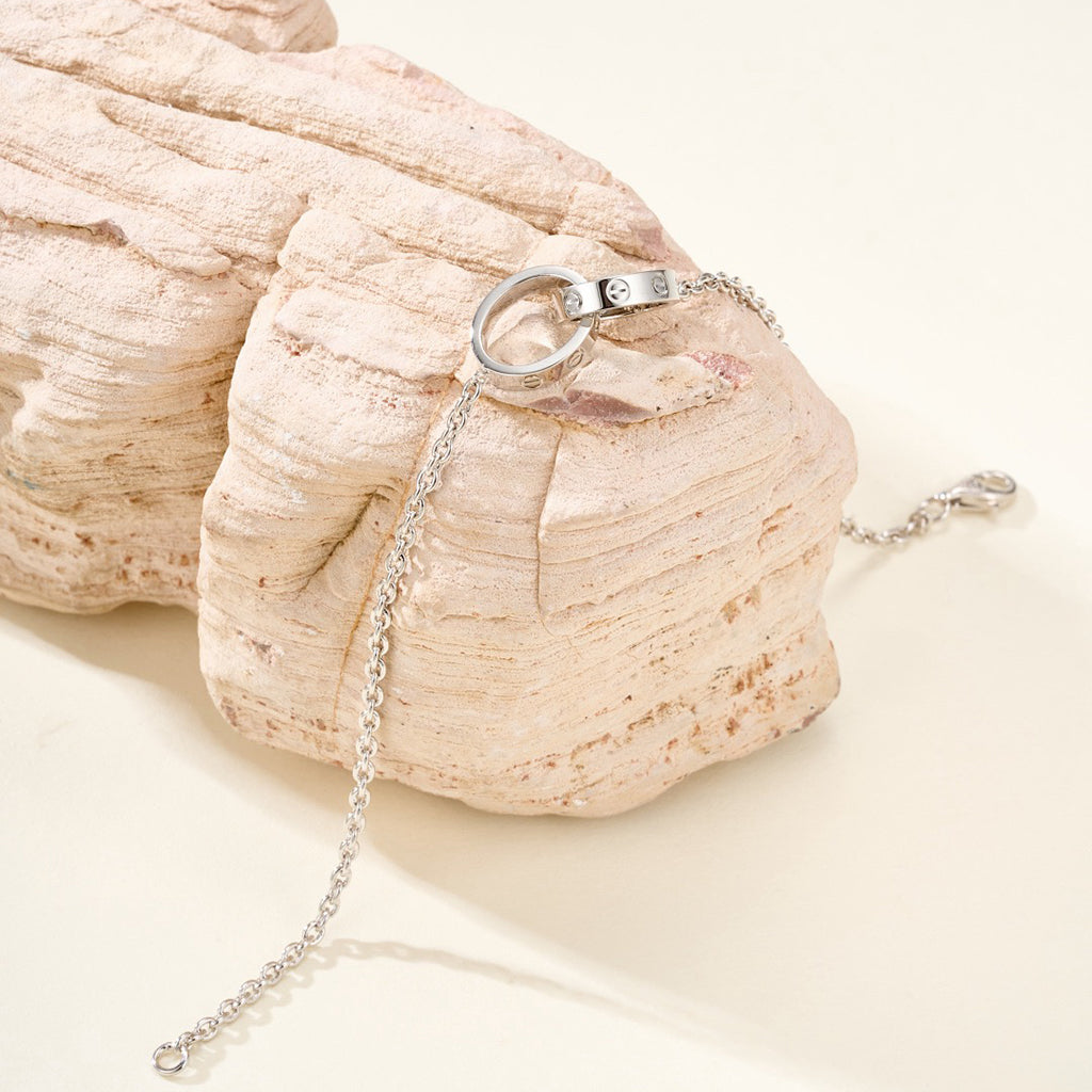 [⭐Lioran]LOVE BRACELET DOUBLE RING