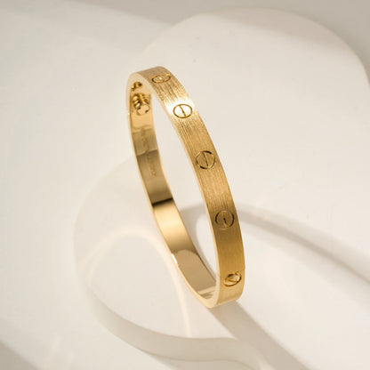 [⭐Lioran]LOVE BRACELET 6.1MM BRUSHED