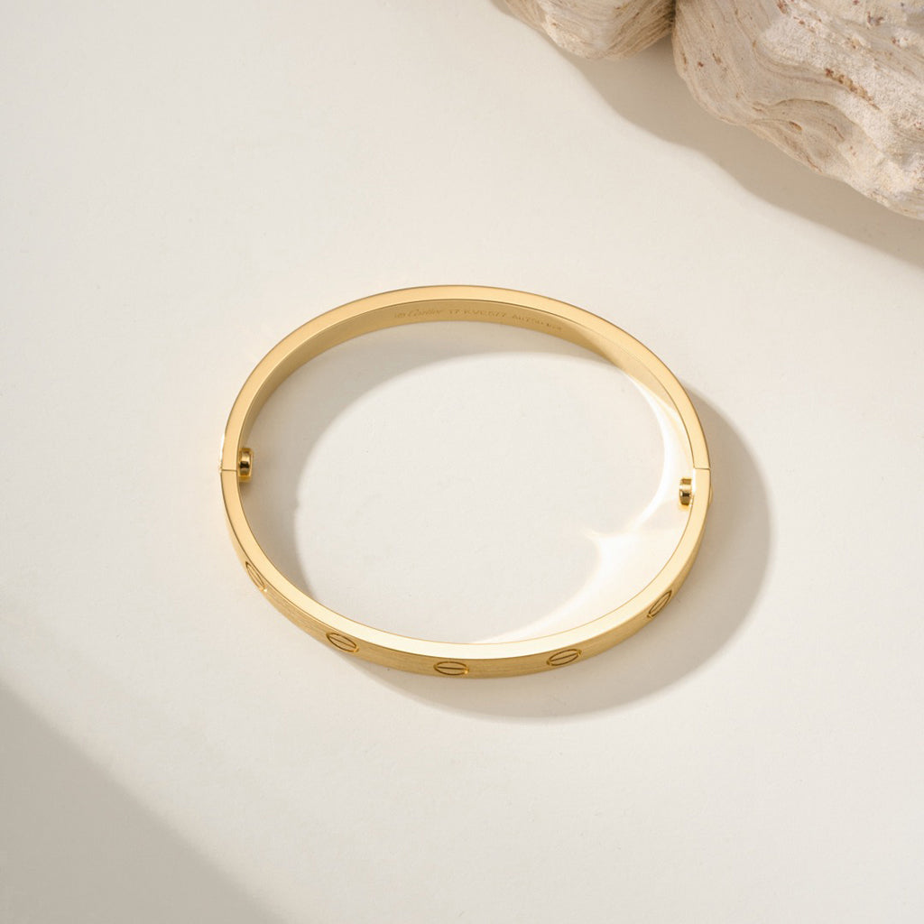 [⭐Lioran]LOVE BRACELET 6.1MM BRUSHED
