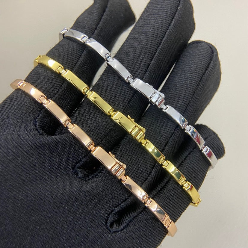 [⭐Lioran]PANTHERE HALF DIAMOND ON CHAIN BRACELET
