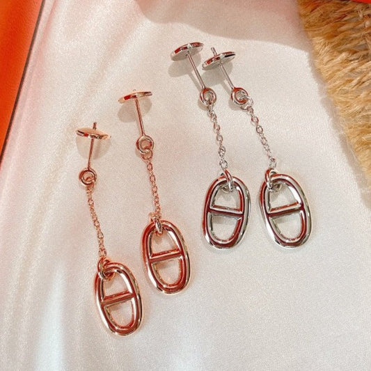 [⭐Lioran]CHAINE TASSEL EARRINGS