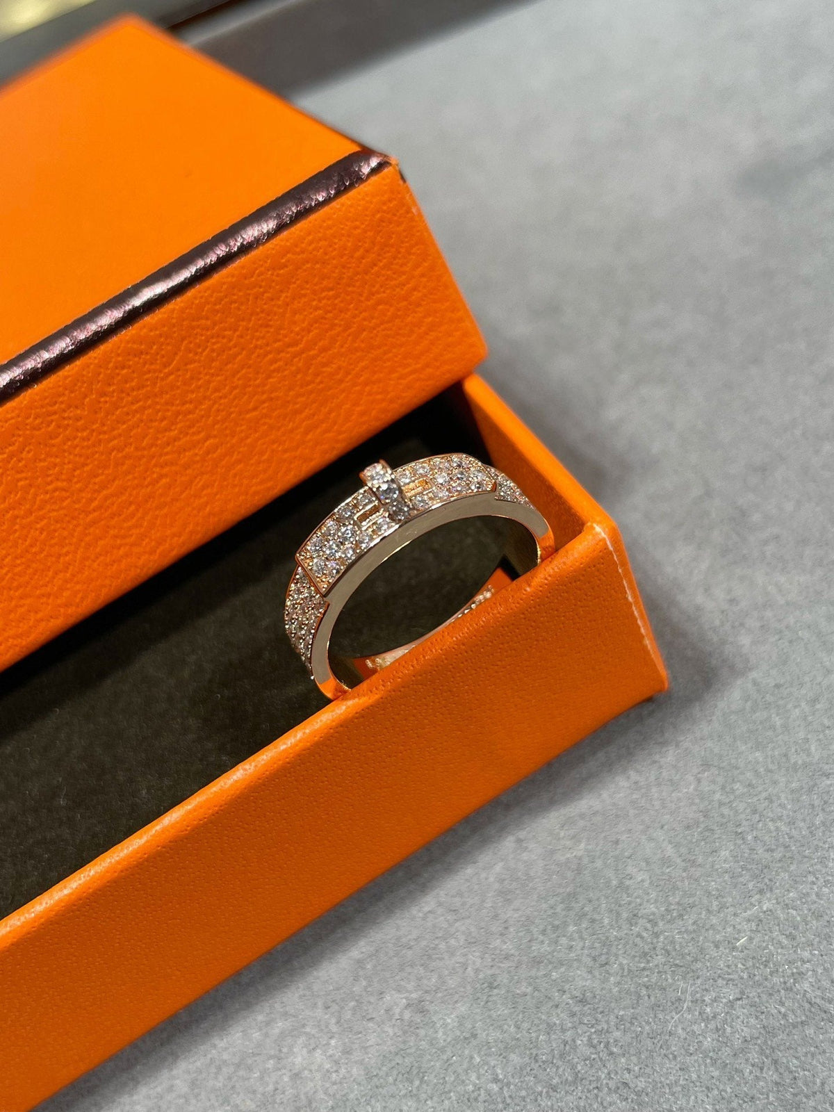 [⭐Lioran]KELLY PINK GOLD DIAMOND RING