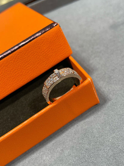 [⭐Lioran]KELLY PINK GOLD DIAMOND RING