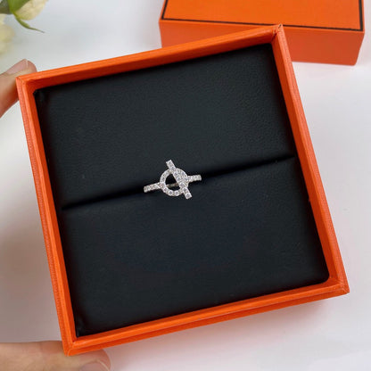 [⭐Lioran]ECHAPPEE RING SILVER DIAMOND