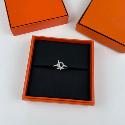 [⭐Lioran]ECHAPPEE RING SILVER DIAMOND
