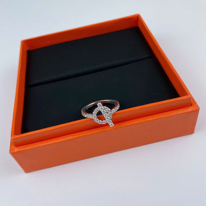 [⭐Lioran]ECHAPPEE RING SILVER DIAMOND