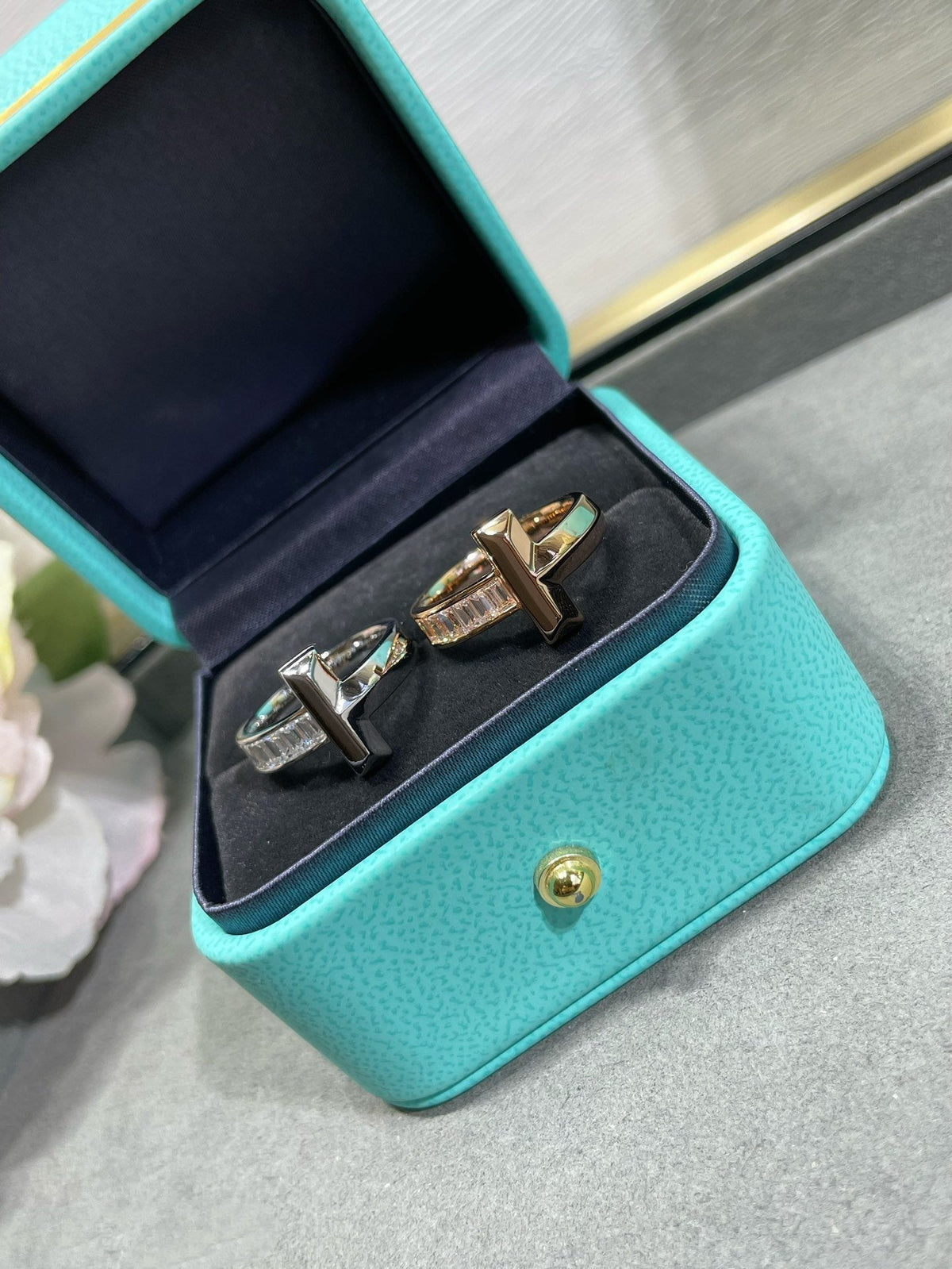 [Lioran]T1 WIDE 4.5MM DIAMOND RING