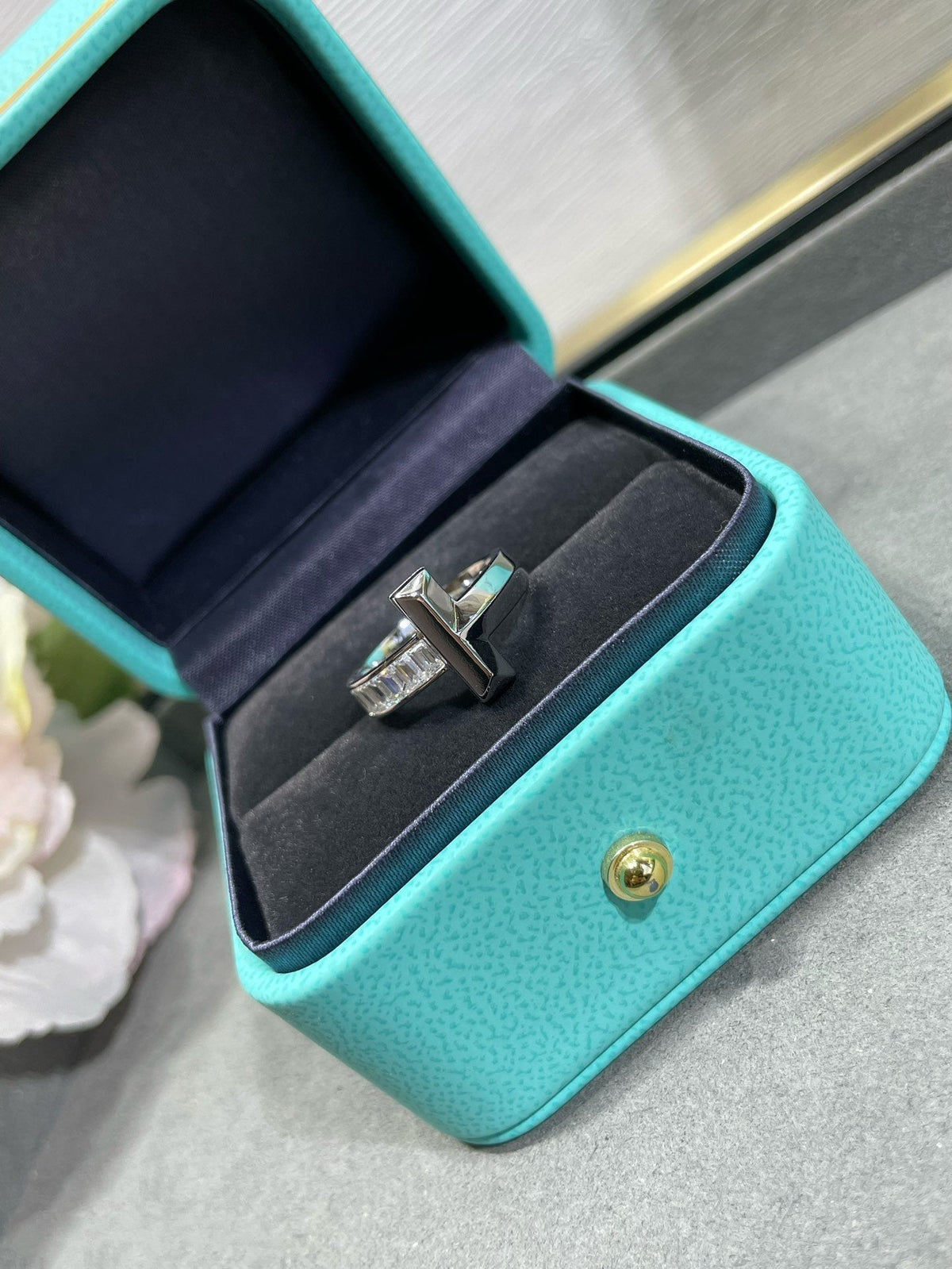 [Lioran]T1 WIDE 4.5MM DIAMOND RING