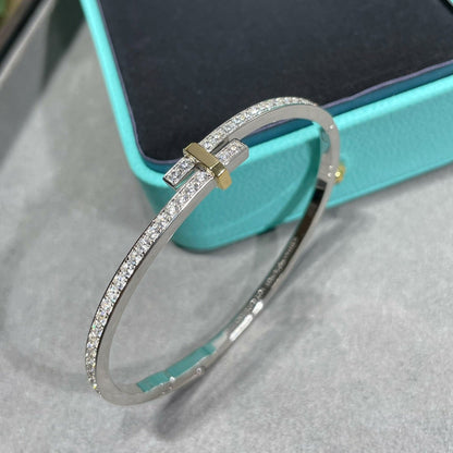 [Lioran]EDGE DIAMOND GOLD SILVER BRACELET