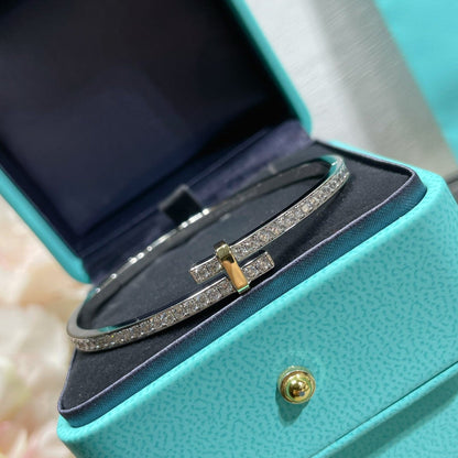 [Lioran]EDGE DIAMOND GOLD SILVER BRACELET