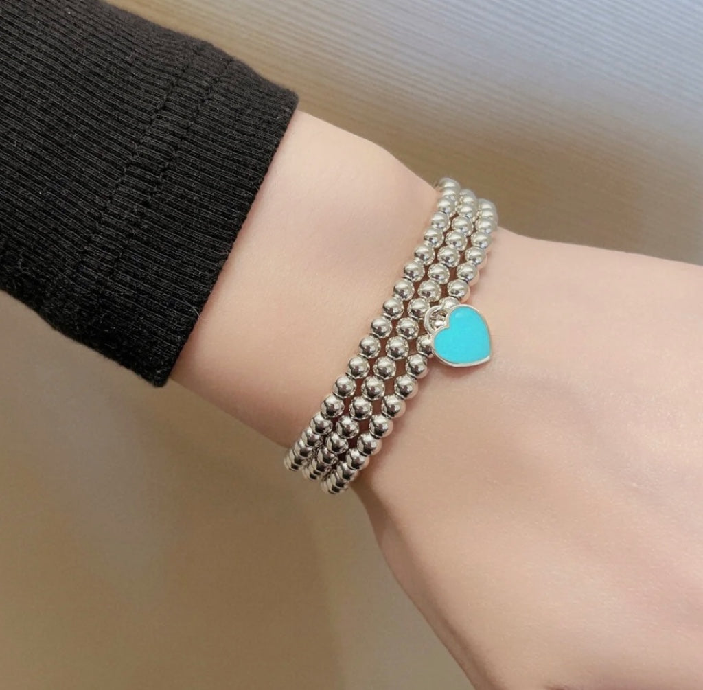 [Lioran]RETURN TO TIF SILVER BEAD NECKLACE