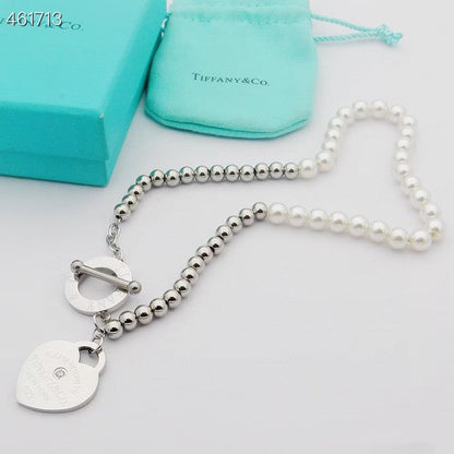 [Lioran]RETURN TO TIF HEART TAF BEAD PEARL BRACELET