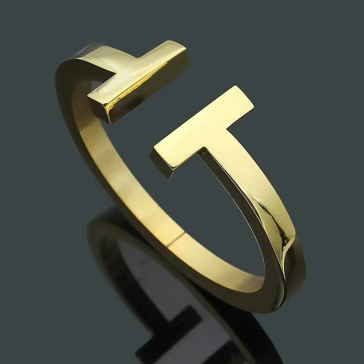 [Lioran]T SQUARE OPEN BRACELET