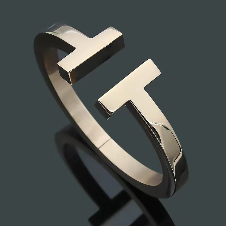 [Lioran]T SQUARE OPEN BRACELET
