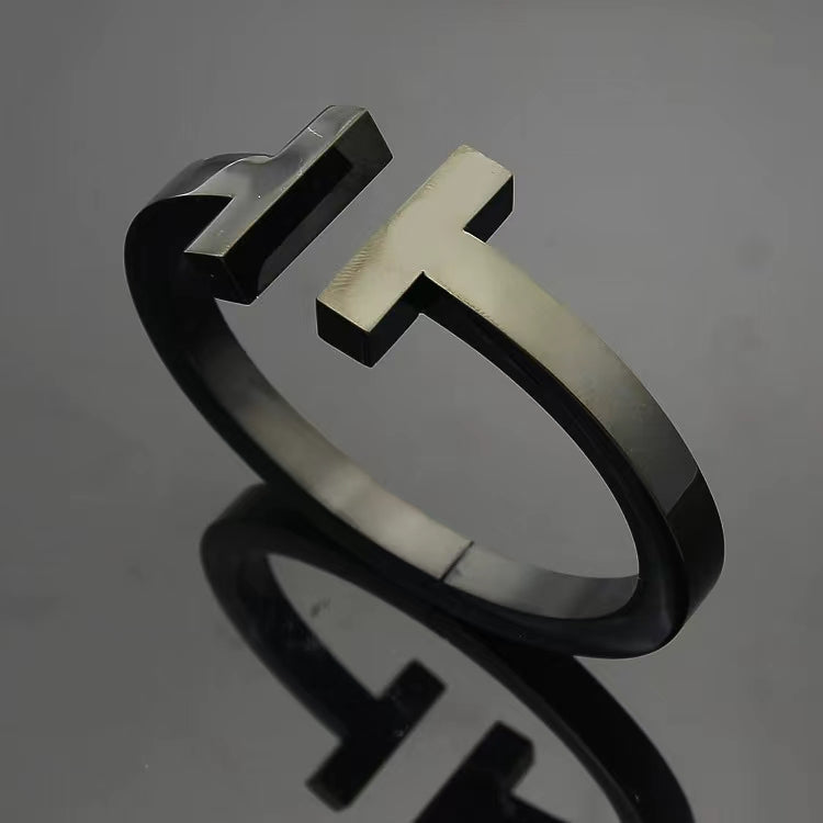 [Lioran]T SQUARE OPEN BRACELET