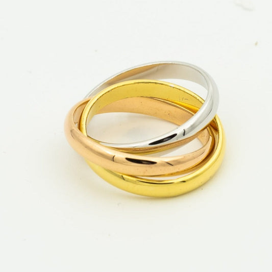 [⭐Lioran Jewelry]TRINITY RING GOLD PINK GOLD SILVER