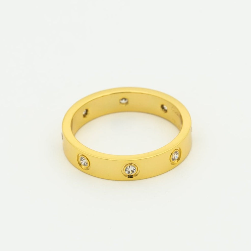 [⭐Lioran]LOVE RING 3.6MM 8 DIAMONDS