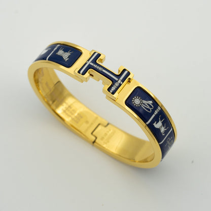 [⭐Lioran]H BRACELET BLUE CERAMIC