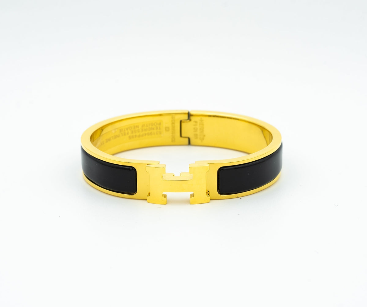 [⭐Lioran]H BLACK BRACELET