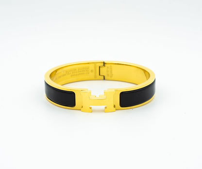 [⭐Lioran]H BLACK BRACELET