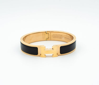 [⭐Lioran]H BLACK BRACELET