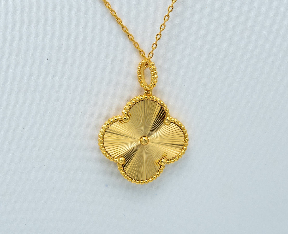 [⭐Lioran]CLOVER 25MM PEDANT NECKLACE GOLD