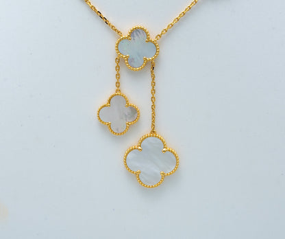 [⭐Lioran]CLOVER MOTHER OF PEARL NECKLACE 6 MOTIF