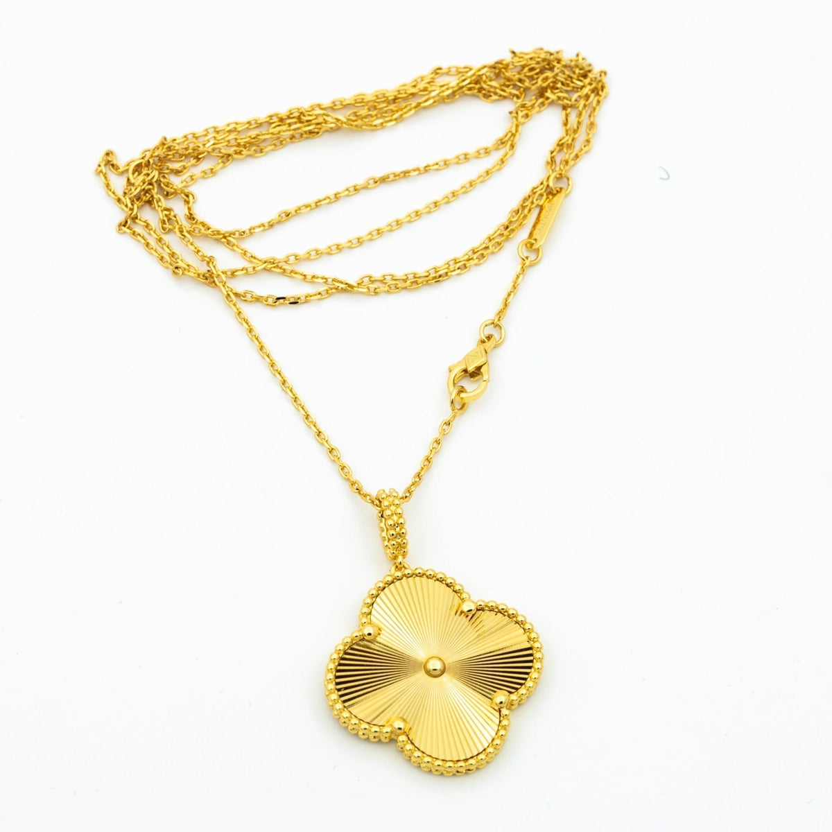 [⭐Lioran]CLOVER 25MM PEDANT NECKLACE GOLD