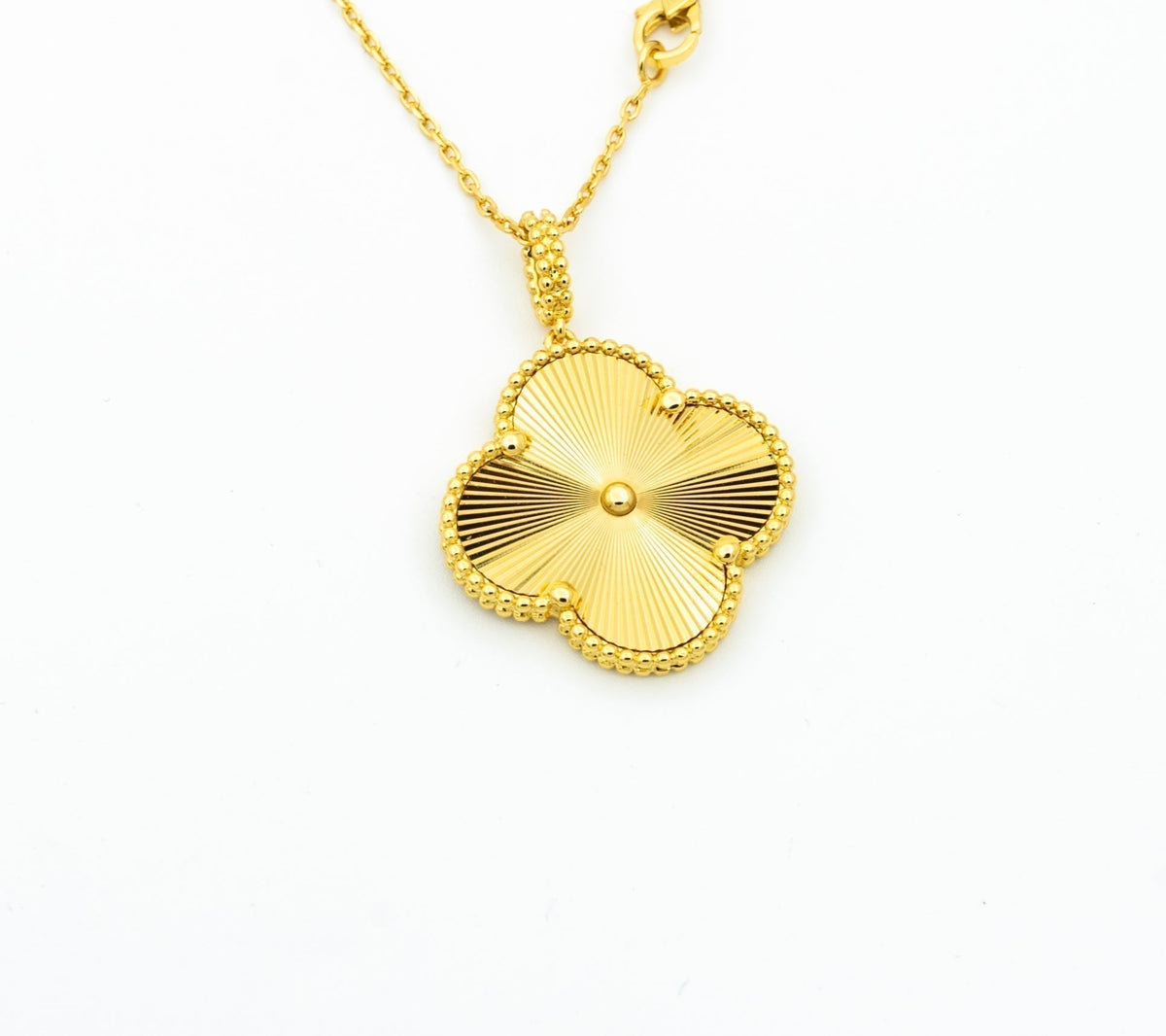 [⭐Lioran]CLOVER 25MM PEDANT NECKLACE GOLD