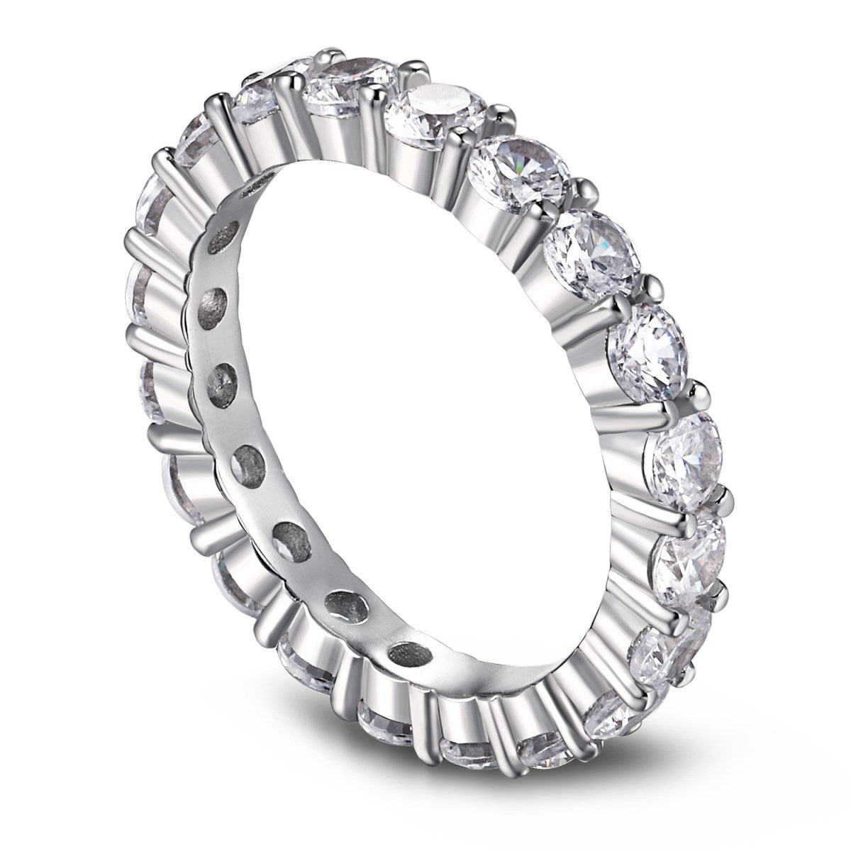 [⭐Lioran Jewelry]⭐Lioranling Round Cut Tennis Ring