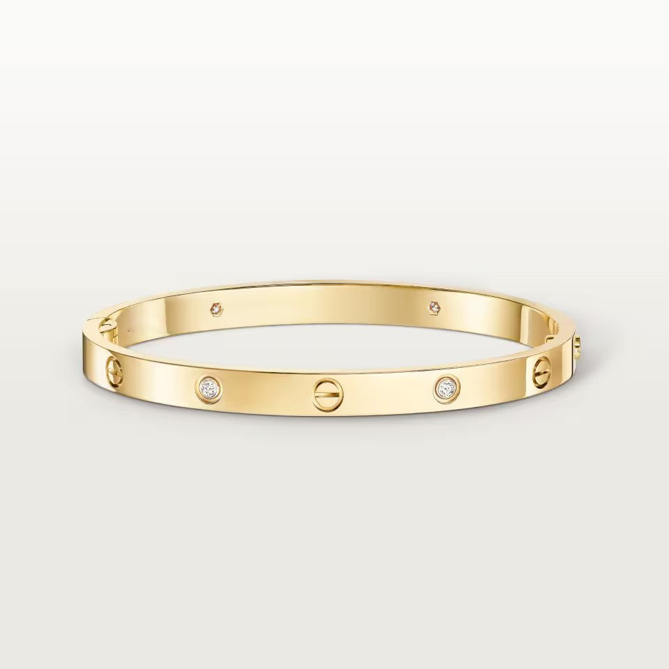 [⭐Lioran]LOVE BRACELET 4.8MM 4 DIAMONDS