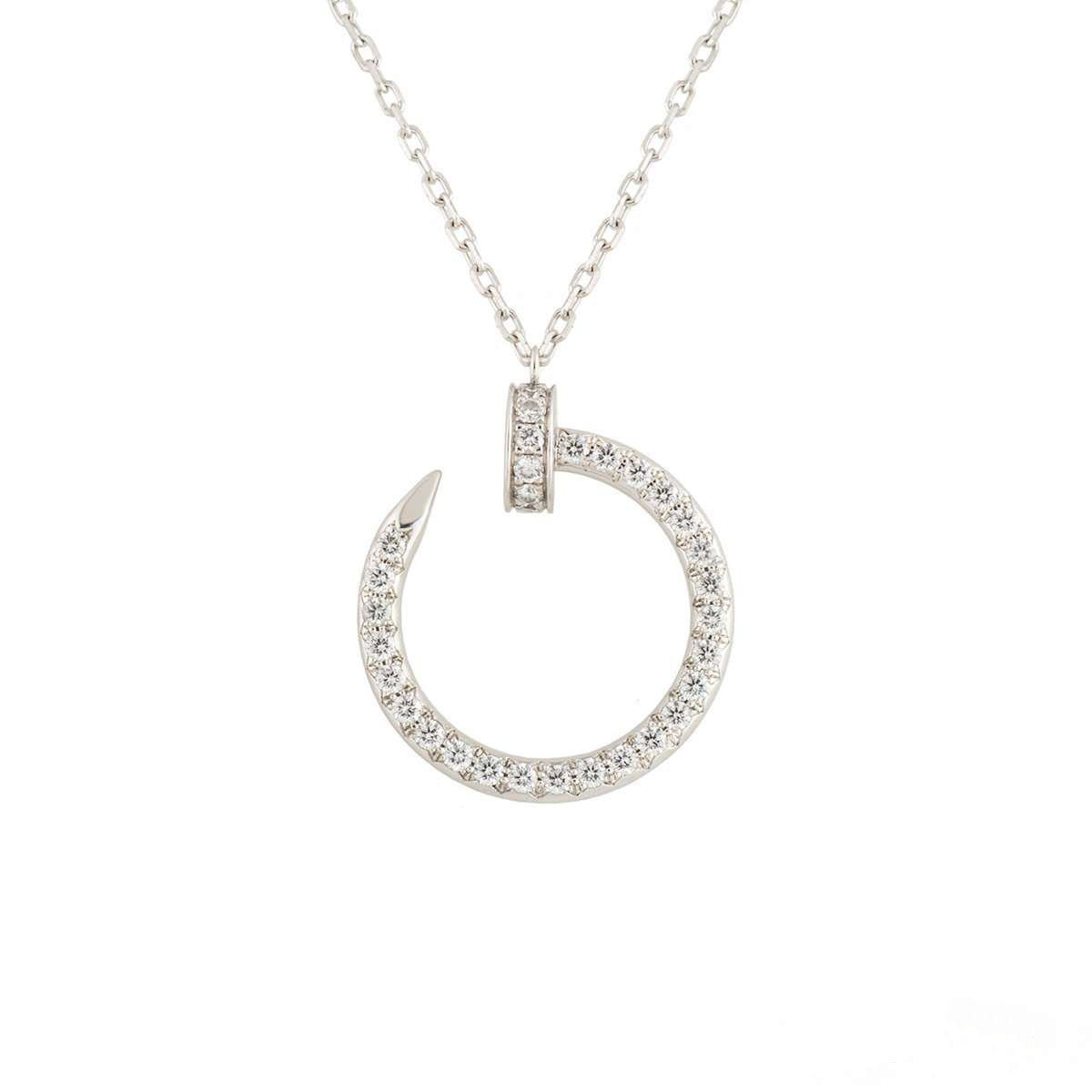 [⭐Lioran]JUSTE NECKLACE SILVER DIAMONDS