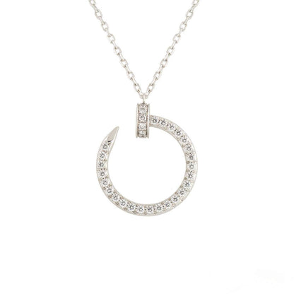 [⭐Lioran]JUSTE NECKLACE SILVER DIAMONDS