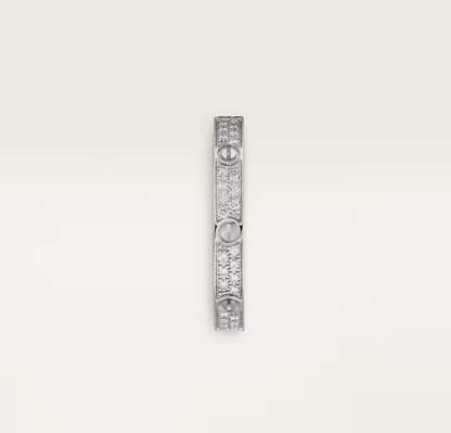 [⭐Lioran]LOVE RING 2.6mm-wide full-diamond ring silver