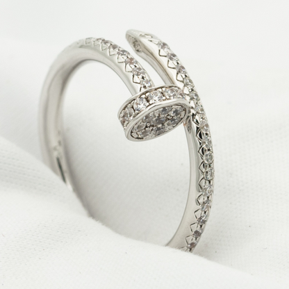 [⭐Lioran]JUSTE RING 1.8MM SILVER DIAMONDS