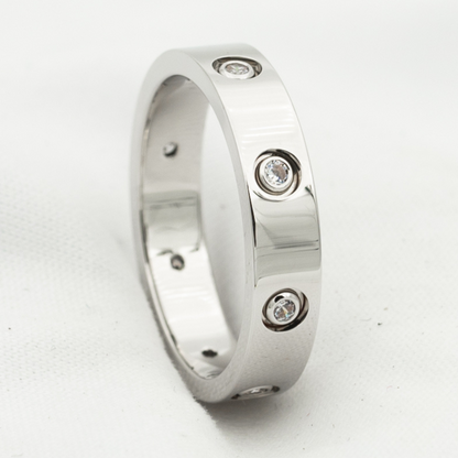 [⭐Lioran]LOVE RING 3.6MM 8 DIAMONDS