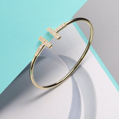 [Lioran]T BRACELET 1.8MM GOLD DIAMOND