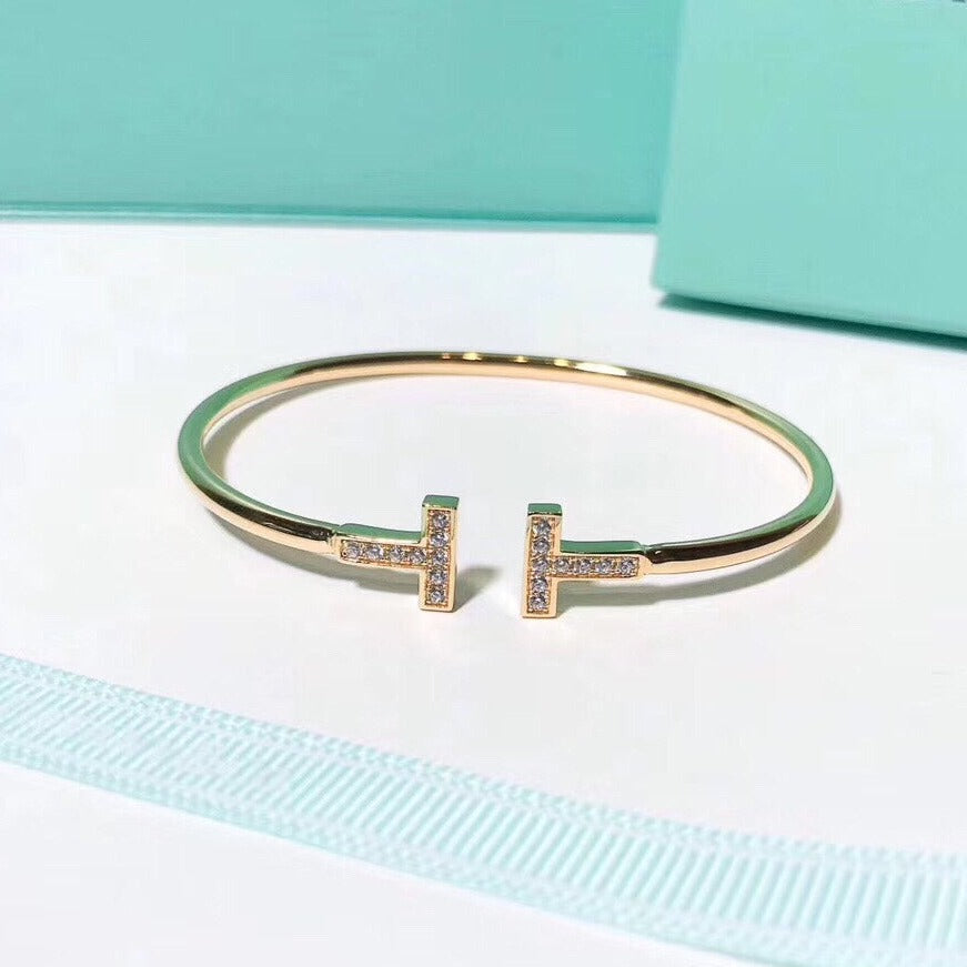 [Lioran]T BRACELET 1.8MM GOLD DIAMOND