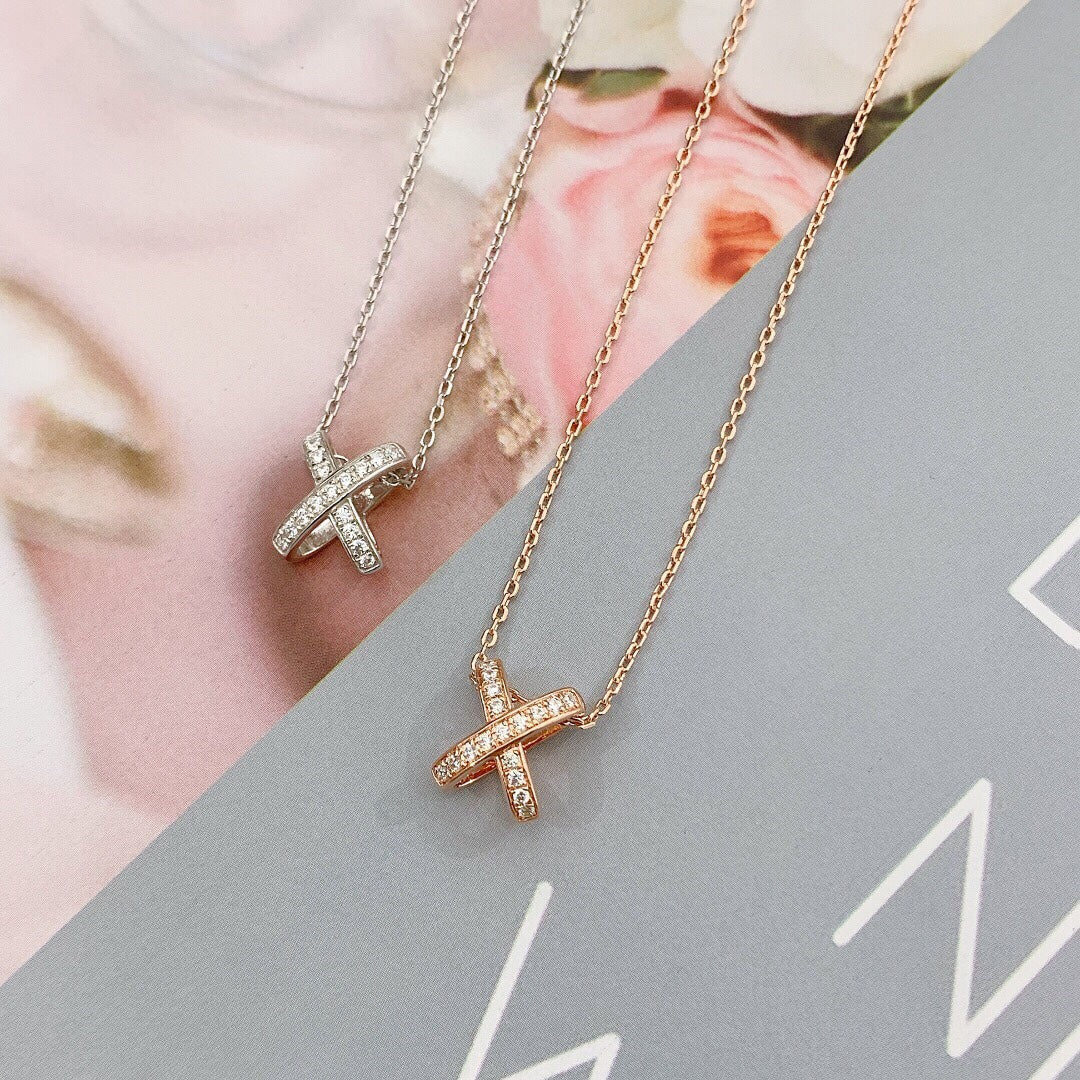 [⭐Lioran]JEUX DE DIAMOND NECKLACE